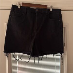 Women's Black Denim Shorts